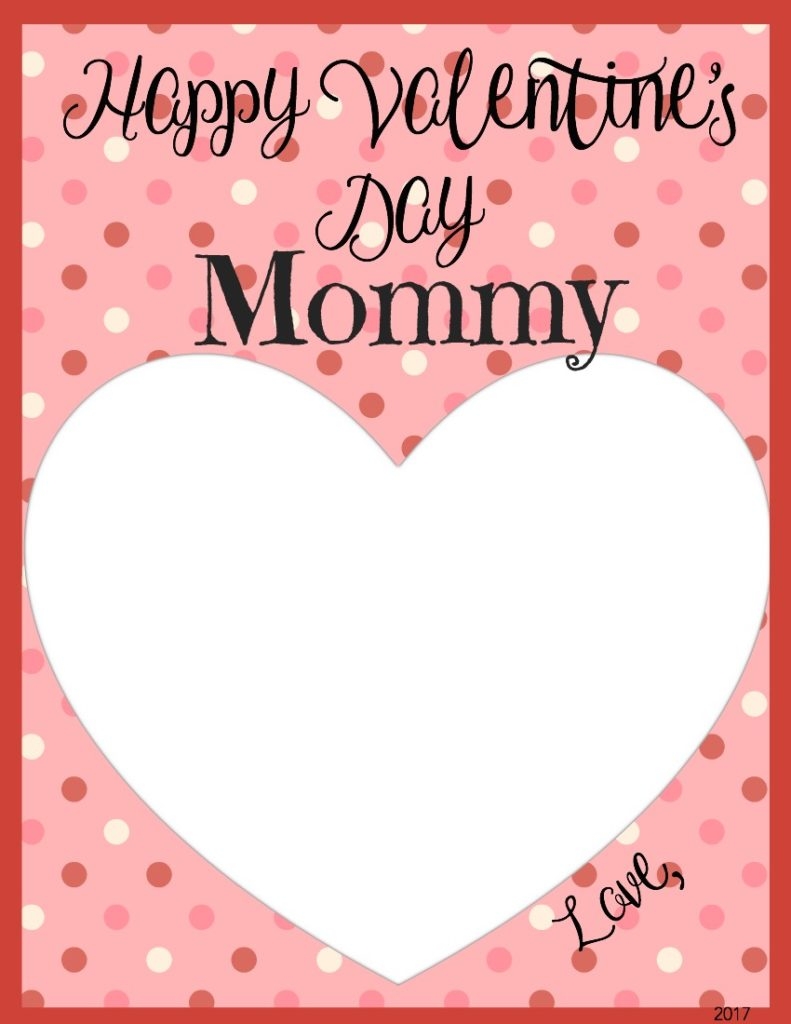 Valentine'S Day Card For Mom Printable Free