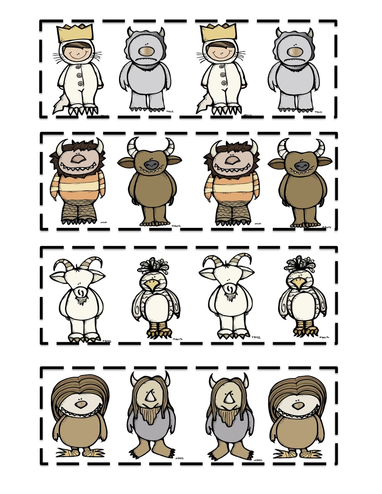 Where The Wild Things Are Free Printables