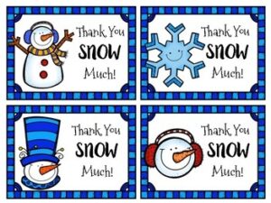 Winter 39 Thank You Snow Much 39 Cards By Sarah Gilreath Chop Chop Lollipop