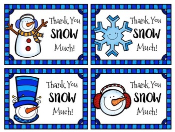 Winter 39 Thank You Snow Much 39 Cards By Sarah Gilreath Chop Chop Lollipop