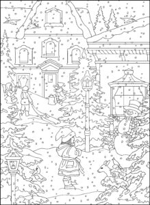 Winter Coloring Pages For Adults Best Coloring Pages For Kids