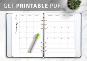 013 Blank Monthly Calendar Template Free Printable Printable Blank