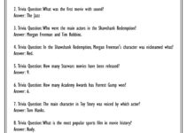 Free Printable Trivia Questions With Answers