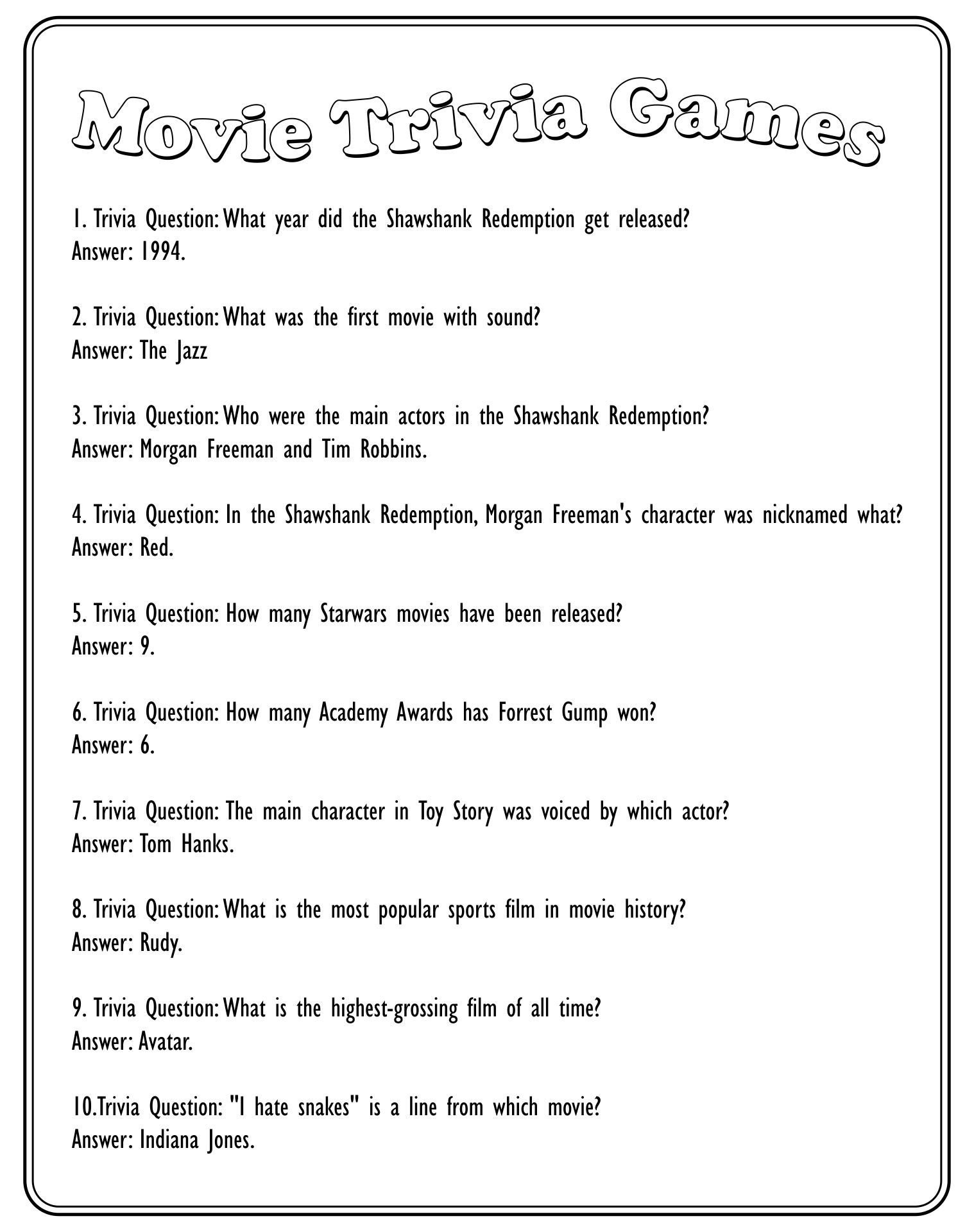 10 Best Free Printable Trivia Questions And Answers Artofit