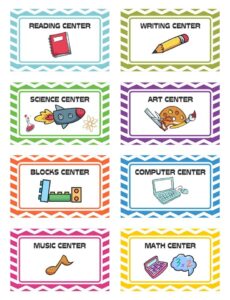 10 Best Printable Preschool Center Labels Preschool Center Labels