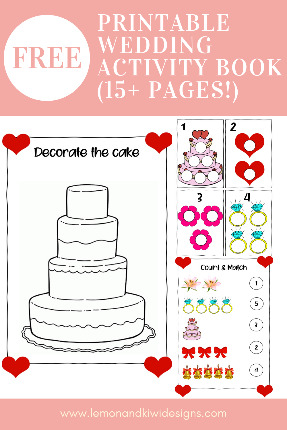 Free Printable Wedding Activity Book Pages