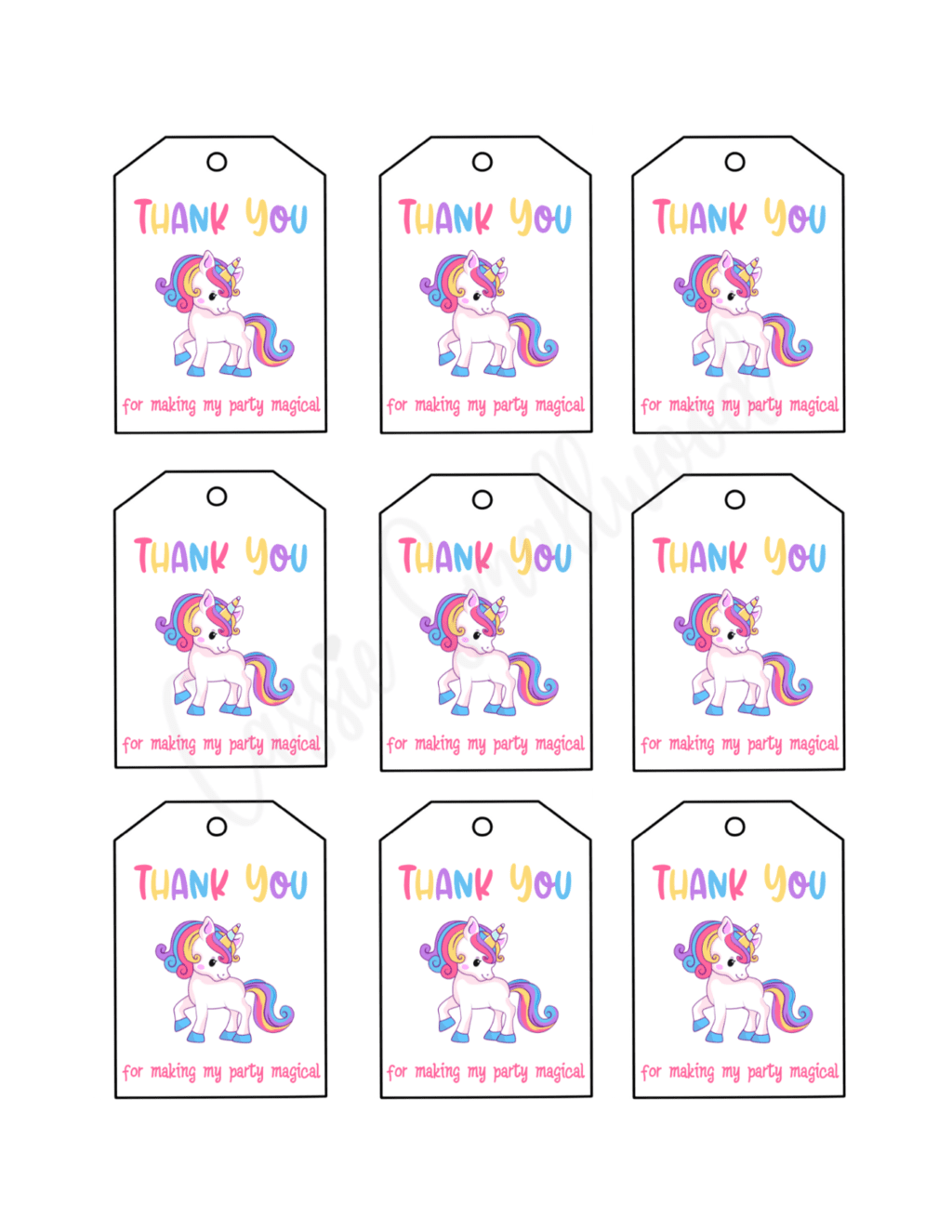 10 Insanely Cute Thank You Tags Free Printable Cassie Smallwood In 