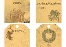 Free Printable Vintage Christmas Gift Tags