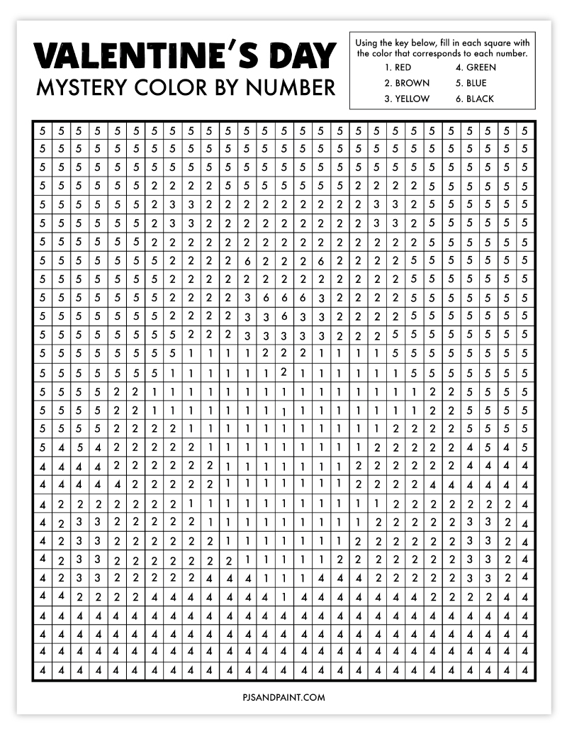 11 Free Printable Color By Number Worksheets Pjs And Paint