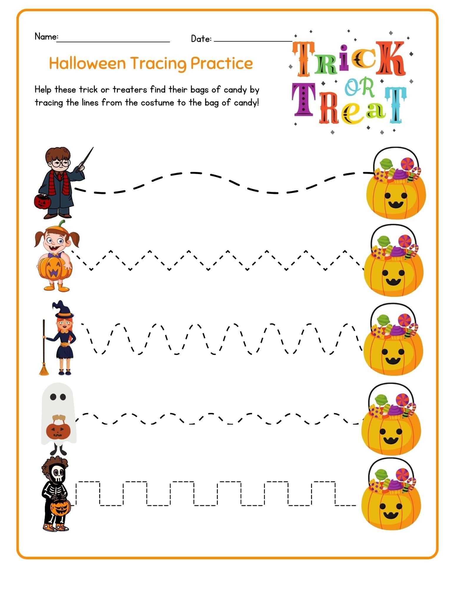 12 Free Printable Halloween Worksheets For Kindergarten Kids Play And 