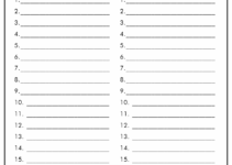 Free Printable Blank Spelling Practice Worksheets