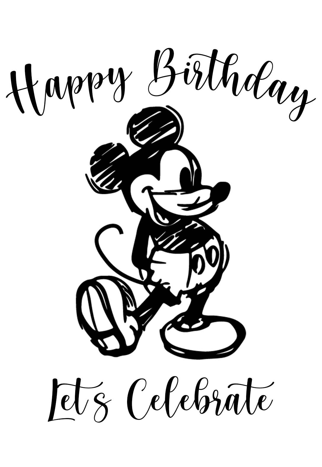 Mickey Mouse Birthday Cards Free Printable
