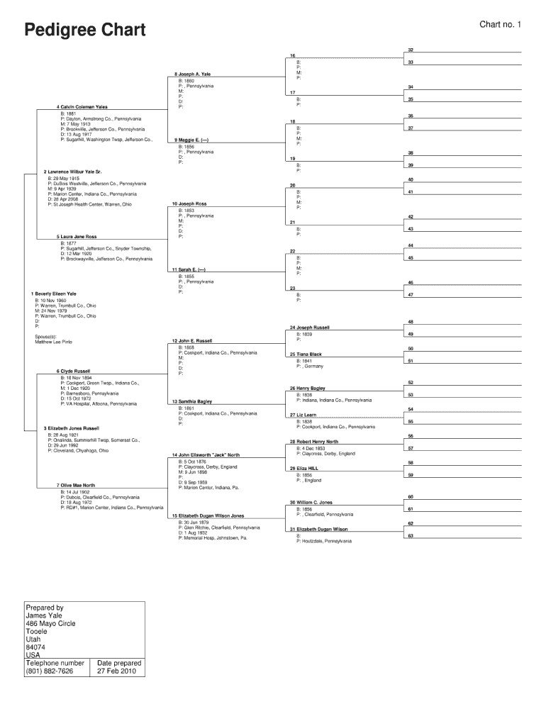 15 Generation Family Tree Template