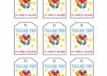 Free Printable Thank You Birthday Tags