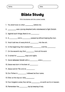15 Printable Teen Bible Study Worksheets Free PDF At Worksheeto