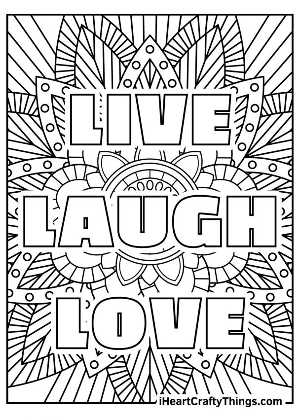 Stress Relief Free Printable Coloring Pages