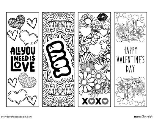 16 Free Printable Valentine Bookmarks For Kids 