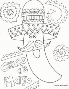 167 Cinco De Mayo Coloring Pages That Are Free To Print