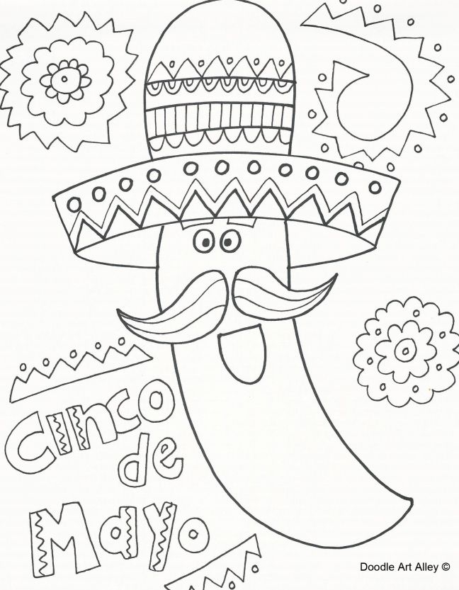 167 Cinco De Mayo Coloring Pages That Are Free To Print