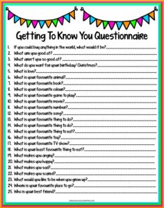17 Printable Getting To Know You Worksheets Free PDF At