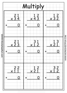 2 Digit Multiplication Worksheets Pdf WorksSheet List