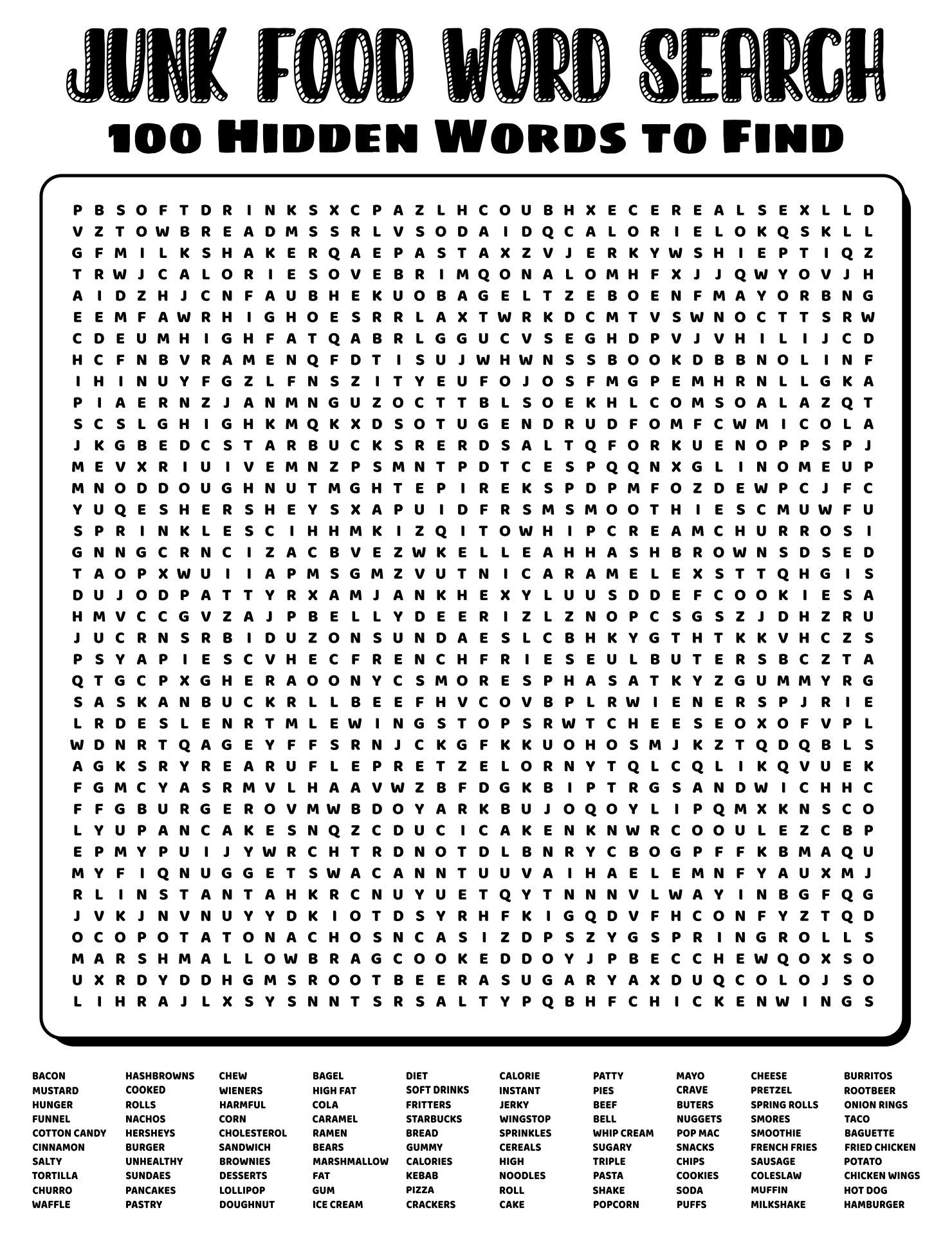 20 Best 100 Word Word Searches Printable Pdf For Free At Artofit