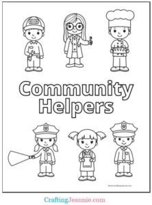 20 Community Helper Coloring Pages FREE Printable