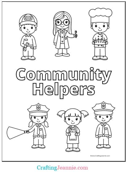 20 Community Helper Coloring Pages FREE Printable 