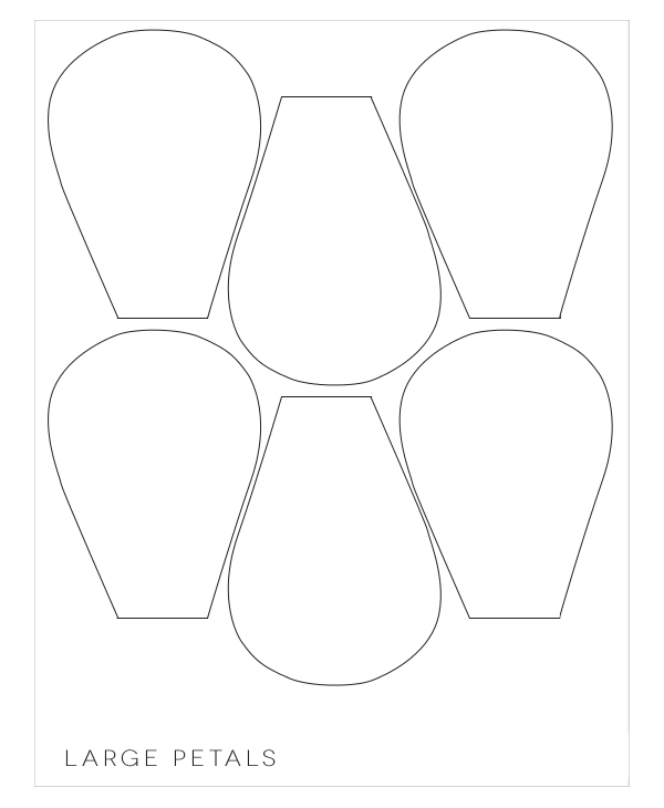 20 Flower Petal Templates PDF Vector EPS