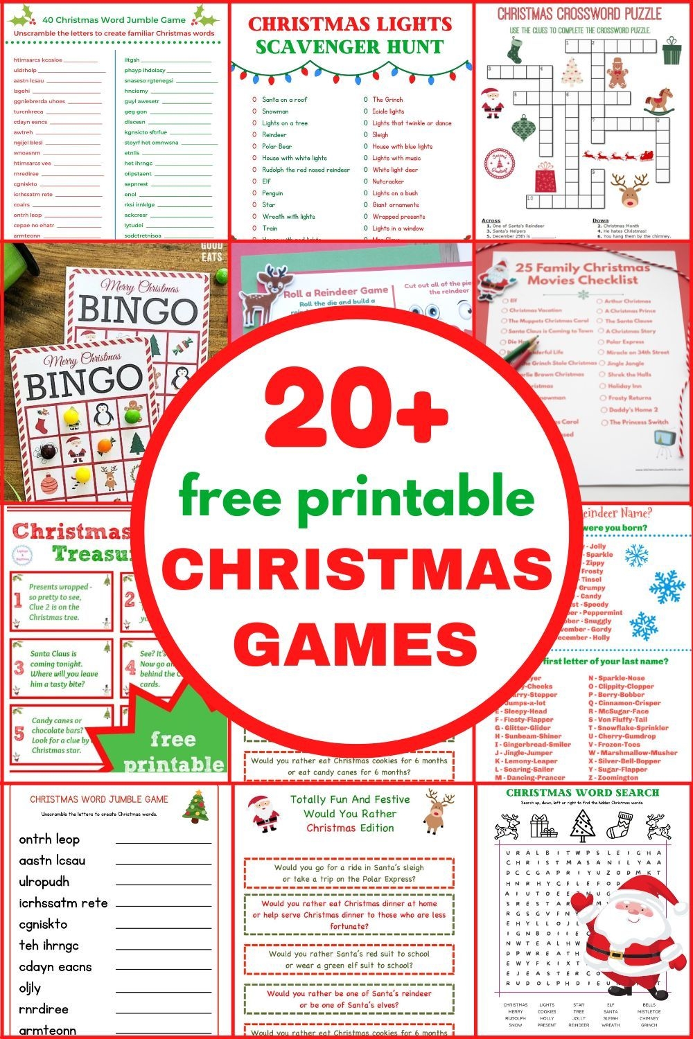 20 Free Printable Christmas Games For The Whole Family Artofit