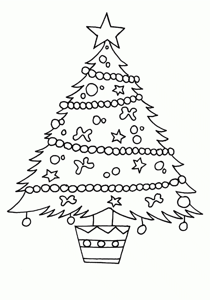 20 Free Printable Christmas Tree Coloring Pages EverFreeColoring