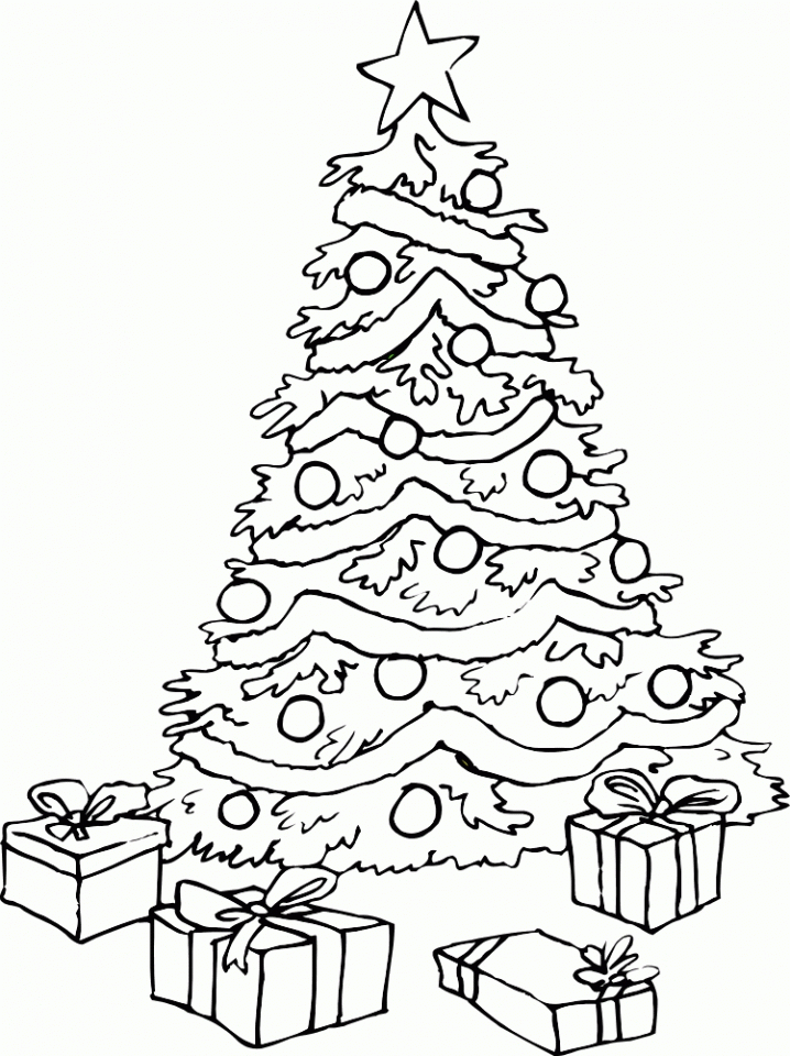 20 Free Printable Christmas Tree Coloring Pages EverFreeColoring