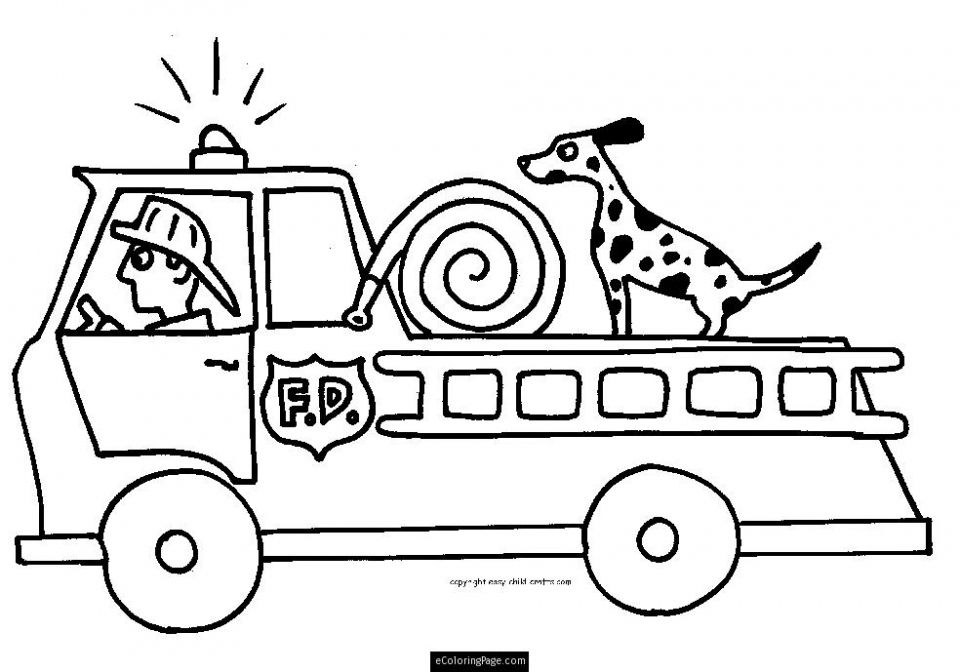 20 Free Printable Fire Truck Coloring Pages EverFreeColoring