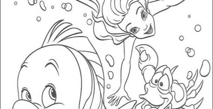 Little Mermaid Coloring Pages Free Printable