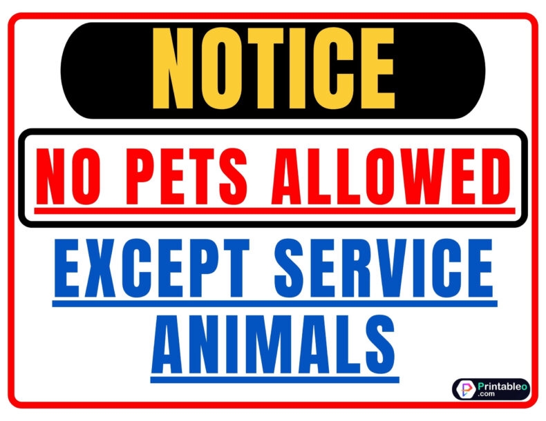 20 No Pets Allowed Sign Download Printable FREE PDFs