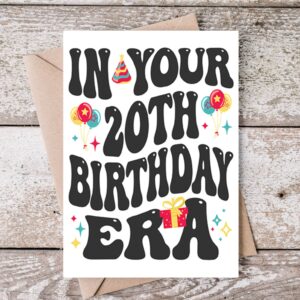 20th Birthday Cards Printable