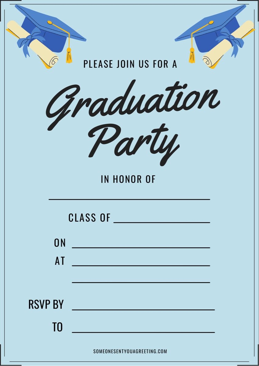 Free Printable Invitations For Graduation Party