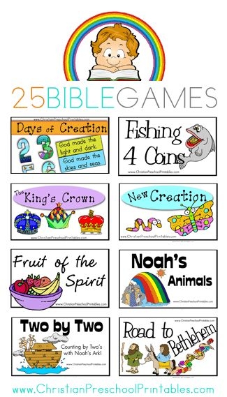 22 FREE Printable Bible Games