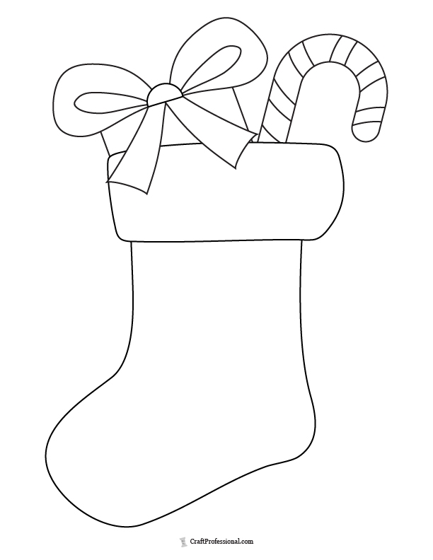 23 Christmas Stocking Coloring Pages Free 