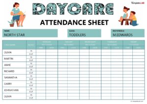 23 Free Printable Attendance Sheet Templates Word Excel