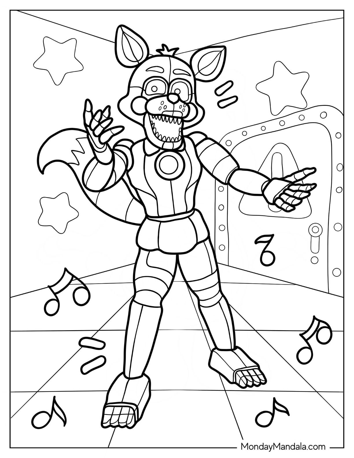 24 Five Nights At Freddie S Coloring Pages Free Pdf Printables Artofit