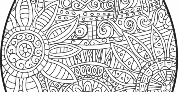 Free Printable Easter Coloring Pages For Adults
