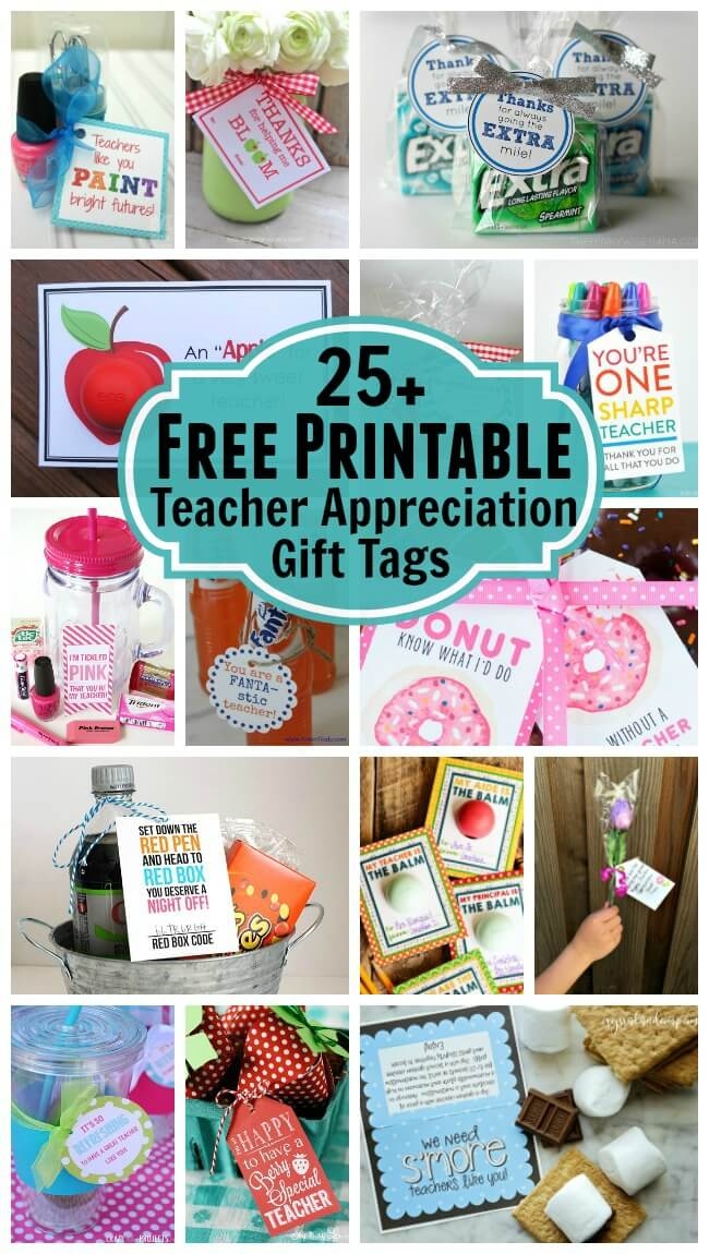 25 Free Printable Teacher Appreciation Gift Tags Joy In The Works