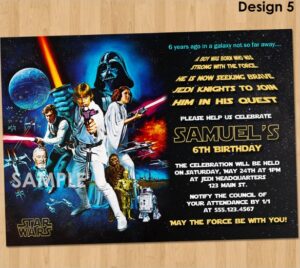 25 Star Wars Birthday Invitation Template Word PSD Publisher