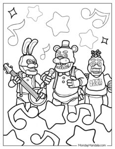 26 Five Nights At Freddie S Coloring Pages Free Pdf Printables Artofit