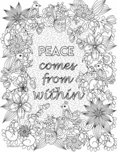 27 Free Inspirational Coloring Pages For Adults Happier Human