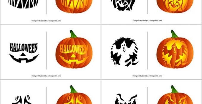 Halloween Pumpkin Carving Patterns Free Printable