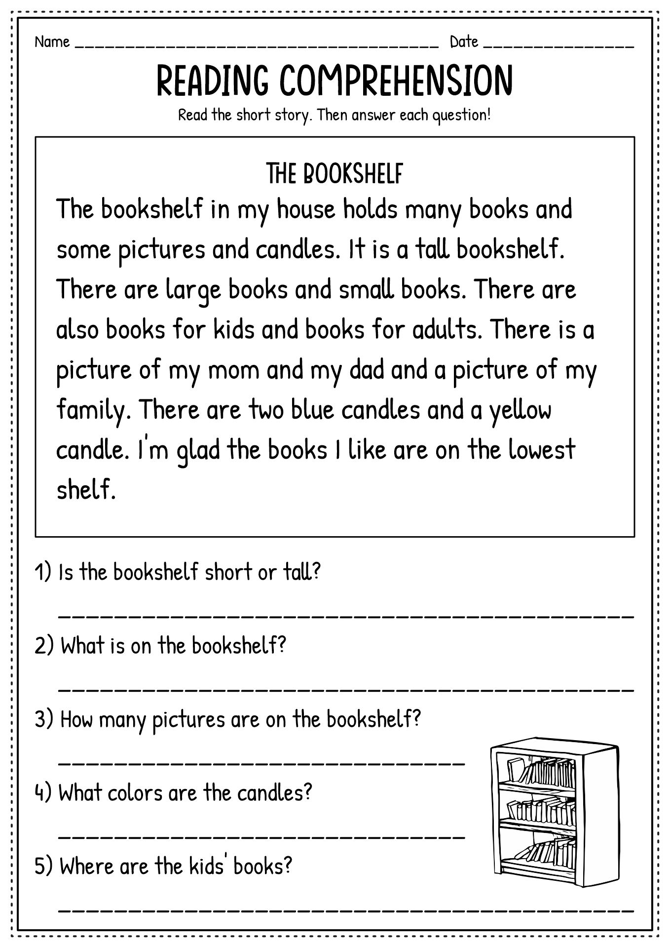 Second Grade Reading Worksheets Free Printable