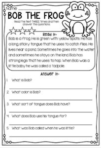 2nd Grade Reading Comprehension Worksheets Reading Comprehension