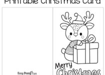 Free Printable Christmas Cards To Colour
